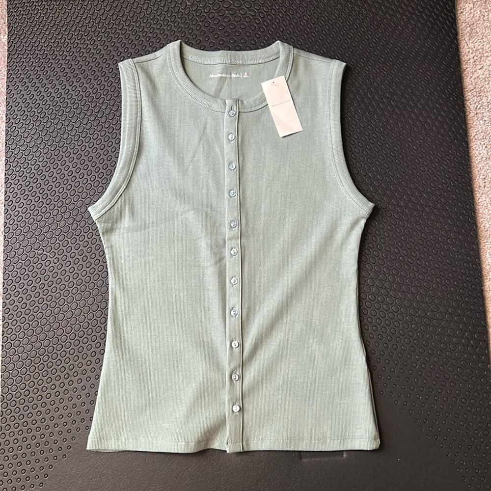 Abercrombie & Fitch Green Tank Top